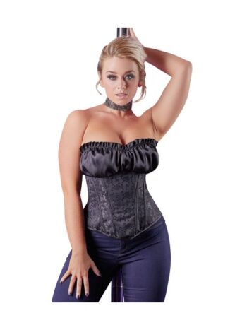 Corsage med Drapering og Raffineret Mønster