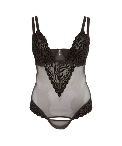 Plus Size Strip Body i Nylon med Similisten