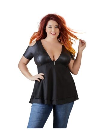 Wetlook Top i Plus Size