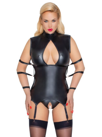 Wetlook Bustier med Håndlænker