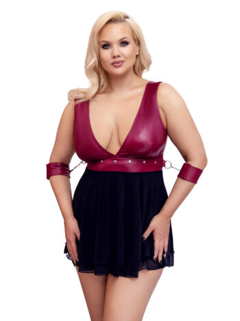 Babydoll i Wetlook og Tyl