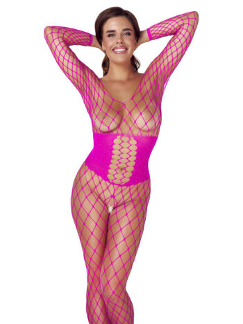 Lyserød Rhinsten Catsuit