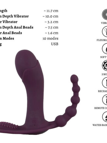 Beau Coeur trussevibrator set fra siden
